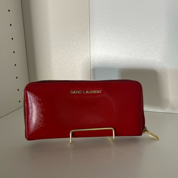 🔥🔥Saint Laurent Red Wallet - Picture 1 of 5
